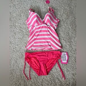 Women’s Size Medium Coco Rave Pink Tankini NWT